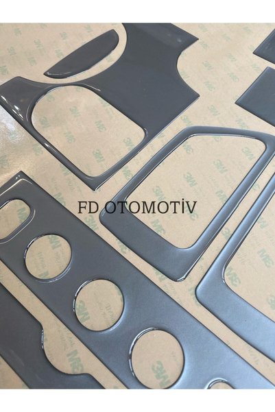 FD Damla Etiket Citroen Berlingo 2002-2008 Dashboard, Console, Trim, Chest Cover Set Silver Gray Color Special Design