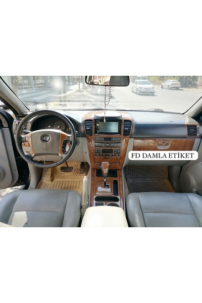 FD Damla Etiket طقم كامل من أغطية المقاعد المصنوعة من خشب المون لسيارة كيا سو...
