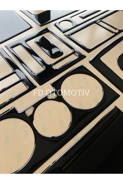 FD Damla Etiket Fiat Albea, Palio Maun Coating Piano Black Color Special Design