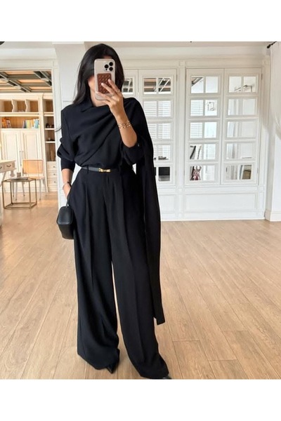 tubellabutik Gömlekpantolontakımsiyah