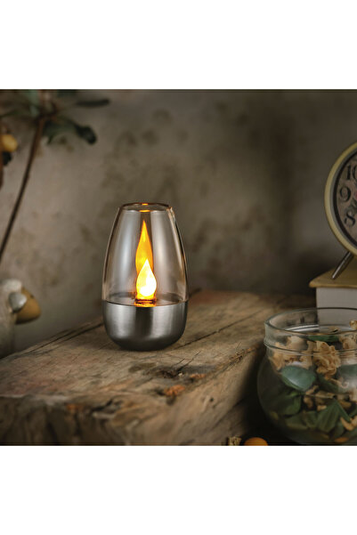 Garden of Eden Lampă solară - lumânare - efect flacără - 1 LED alb cald - 6 x...