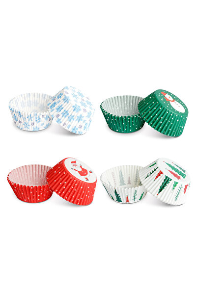 FAMİLY Set de hartie pentru briose - Craciun - 100 bucati / pachet