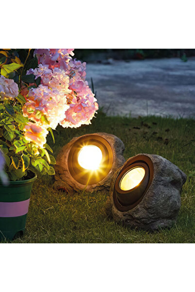 Garden of Eden Lampă solară LED pentru exterior - piatră, stâncă - LED SMD al...