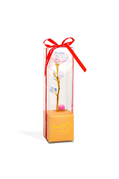 OEM LED lighting artificial flower decoration - rose - white