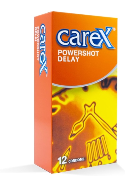 CAREX واقي ذكري باور شوت لتأخير التأخير، 12 قطعة