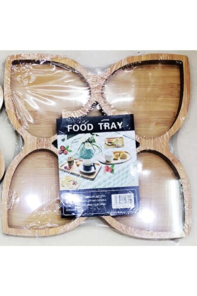 OEM Bamboo Compartment Plate