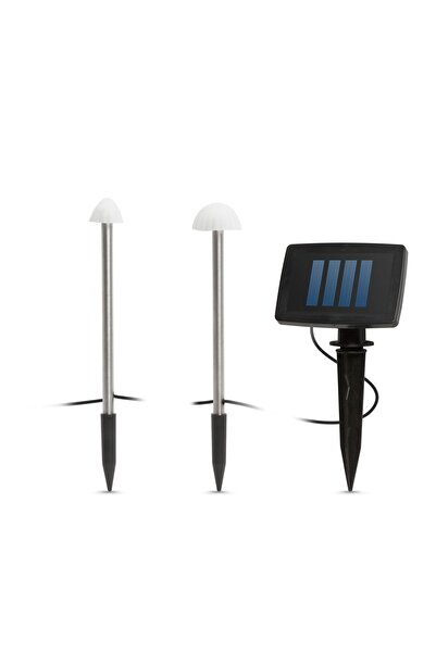 Garden of Eden Lampă solară LED - 12 mini ciuperci - alb cald - 28,5 cm x 4 m