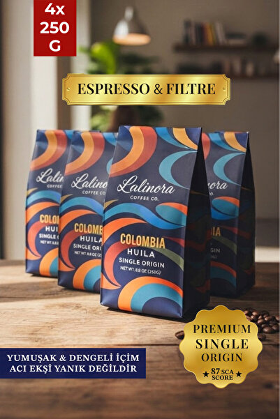 Lalinora Coffee Co Colombia Huila Çekirdek Kahve Espresso & Filtre - SCA 87 P...
