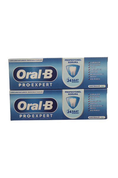 Oral-B PRO EXPERT PROFESYONEL KORUMA NANE FERAHLIĞI 75 ML DİŞ MACUNU X 2 ADET