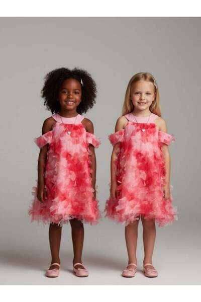 Zekids Κοριτσίστικο βραδινό φόρεμα με λεπτομερή σχεδίαση λουλουδιών