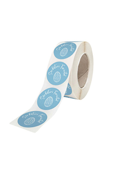 Papette Rola 200 Stickere/Etichete autoadezive Model Paște Pastel Egg Delight...