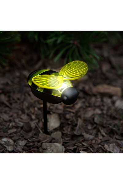 Garden of Eden Lampă solară - albină - 8 x 7,5 x 14,5 cm - LED alb