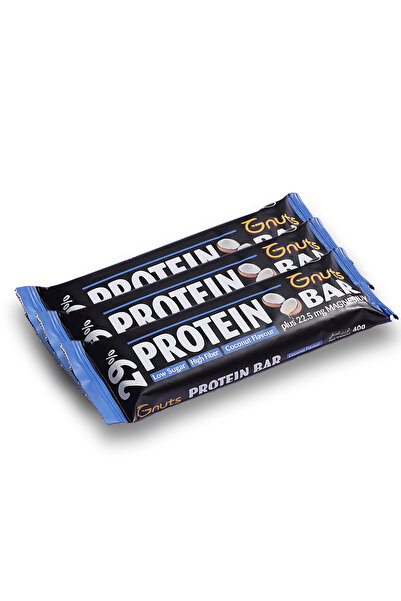 gnuts ألواح بروتين جي-ناتس - بنكهة جوز الهند، عبوة من 3 قطع