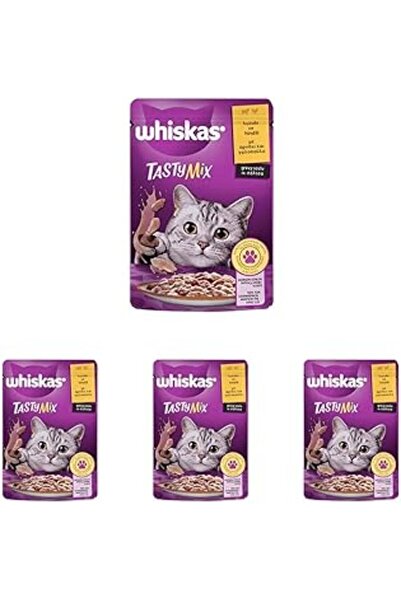Whiskas Pouch Tastymix Sos İçinde Kuzulu Ve Hindili Yetişkin Kedi Konservesi ...