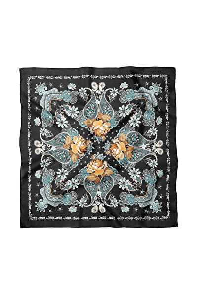 Sultan İpek Ethnic Shawl Patterned Scarf / Bandana 70X70Cm