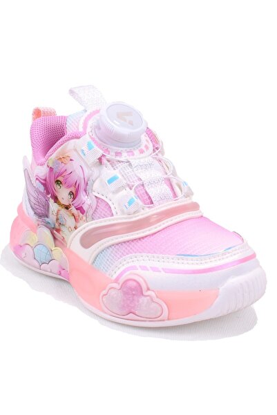 Vicco Yusi 346P26Y158 White Daily Orthopedic Lighted Girls' Sports Shoes