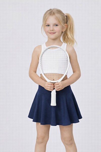 BEBEĞİME ÇORAP Fusta sport de tenis cu volan cu pantaloni scurți cu talie îna...