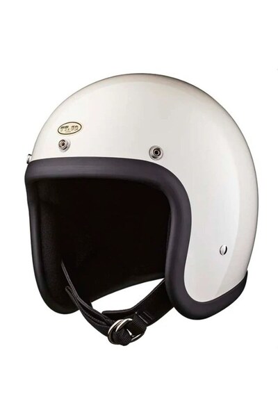 TT&CO 500-TX Vintage Harley Tasarım Açık Ağız Kask L/XL