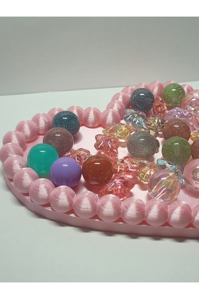 HEDİX DİGİTAL Heart Design Decorative Jewelry & Accessory Tray
