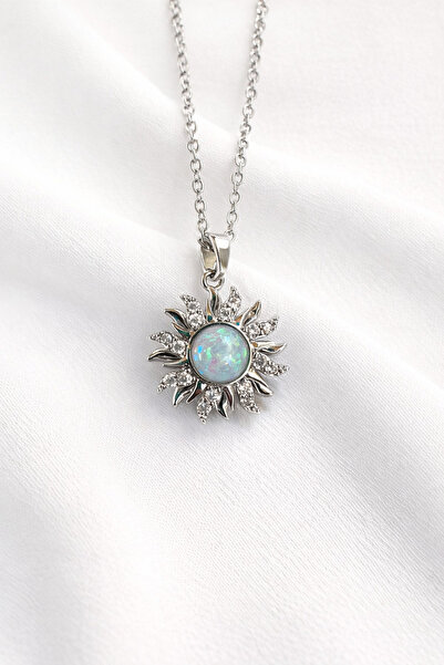 özgül takı ve tasarım Sun Model Stress Wheel White Pearlescent Silver Color S...