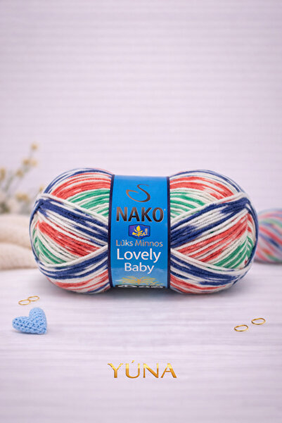 NAKO خيط حياكة رفيع فاخر من مينو لوفلي بيبي 80868
