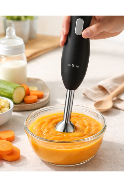 FREEDOM STOREE Blender de mână cu design ergonomic, picior de blender din met...