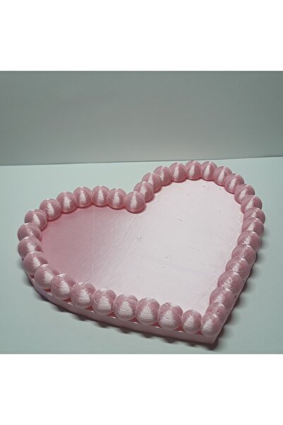 HEDİX DİGİTAL Tavă decorativă pentru bijuterii și accesorii cu design inimă