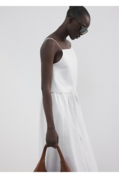 MANGO Woman Pamuklu cropped bluz