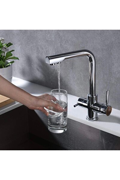 banyosepeti Purified Kitchen Faucet Sink Faucet with Purifier Modern Design S...