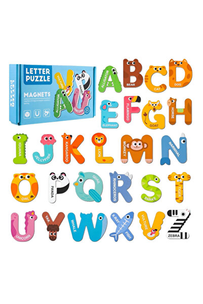 Toyska Joc educativ Litere Magnetice, 26 piese, albastru