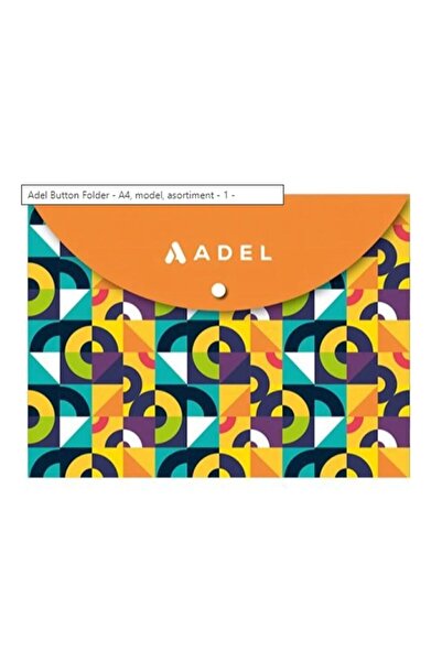 Besay Toys A4 Patterned Snap Fastener Envelope File-Orange