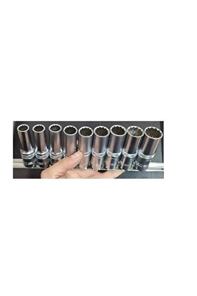 HAKTOR Arm Professional 1/2 Long Leather Point Star Socket Set 12 Corner Cr-V...