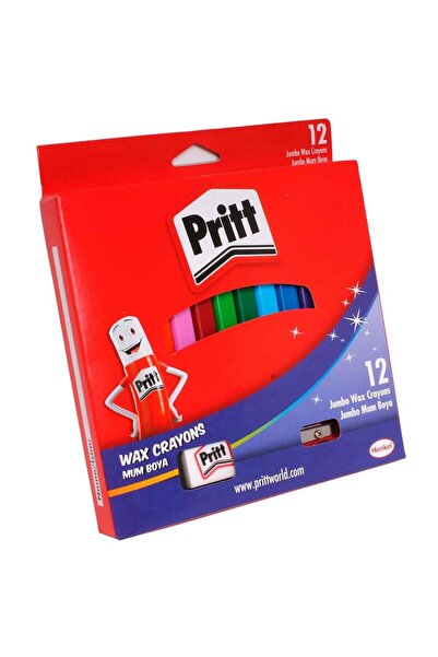 Pritt Pastel Paint Jumbo Erasable Triangle 12 Pcs1655739