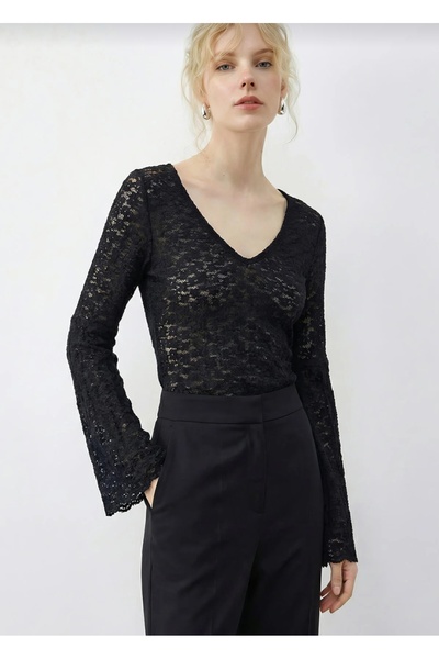 IŞILDA FASHION Lace spanish sleeve blouse