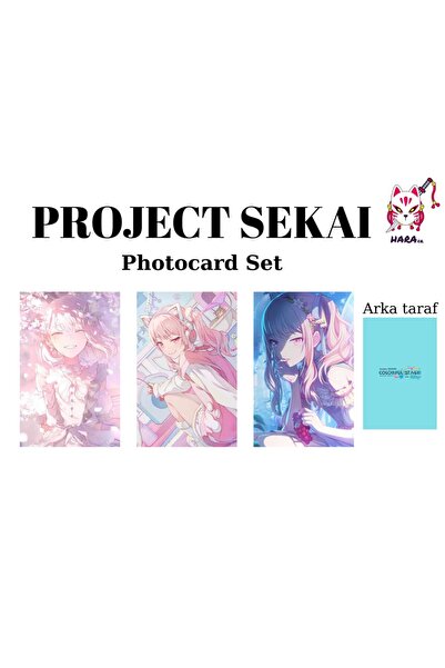 Hara Company Project Sekai Akiyama Mizuki Photocard Seti / Koleksiyon Kartı Seti