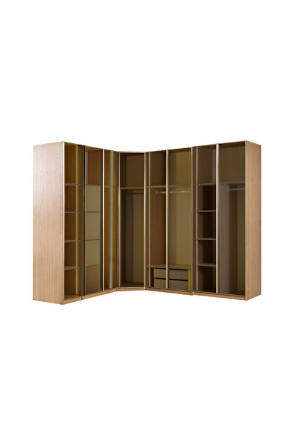 CMCHOME ARVEN 8 KAPAKLI KÖŞE GARDIROP (DOLAP)