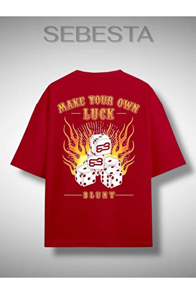Sebesta Fashion Luck Printed Premium Oversized t Shirt