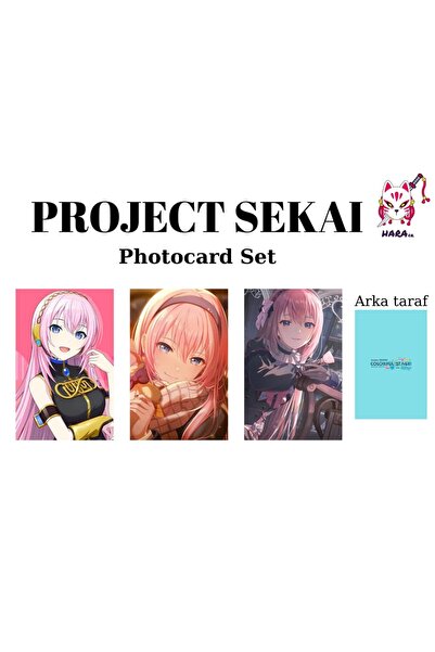 Hara Company Project Sekai Megurine Luka Photocard Seti / Koleksiyon Kartı Seti