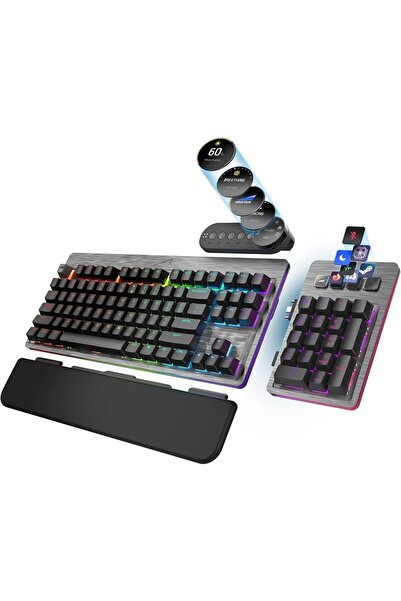 Ucuz Depo MOUNTAIN Everest Max RGB Mekanik Oyuncu Klavyesi Cherry Mıx Blue