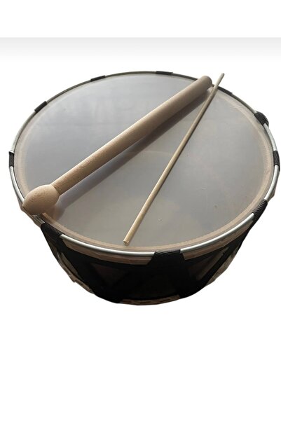 STAİNLES Çocuk davulu demir çerçeveli çomak-çubuk hediyeli