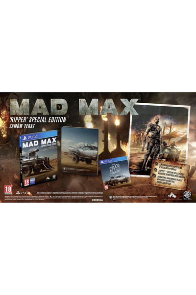 Warner Bros Games Mad Max Playstation 4 Ripper Special Edition Steelbook