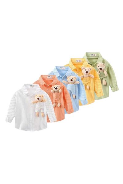 melisam.msg Πουκάμισο για κορίτσια και αγόρια με παιχνίδι αρκουδάκι