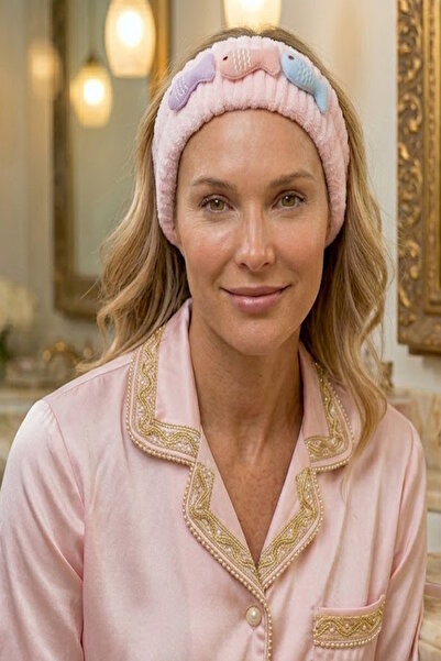 CAŞ DEKORASYON Figura ribe roze boje Pliš gumica za kosu