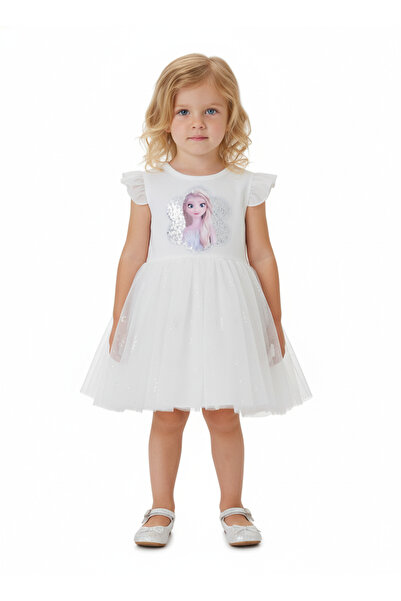 Bidani فستان أبيض فروست، من سنة إلى 8 سنوات