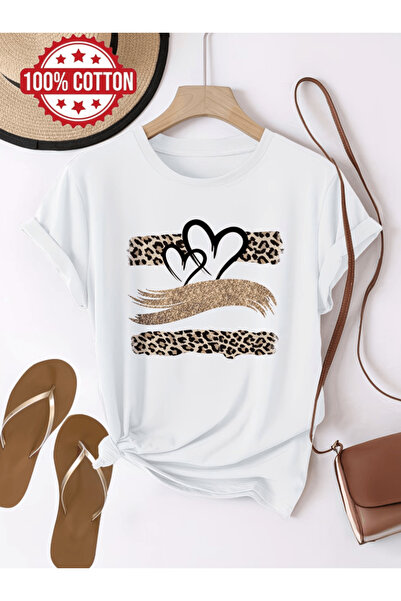 gencerco Ειδικό μπλουζάκι με στάμπα λεοπάρ Premium Oversize