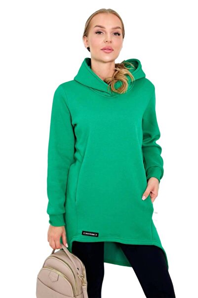 Kesi Hanorac termoizolant verde deschis cu spate mai lung