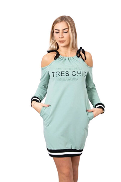 Kesi Rochie Tres Chic Mentă Închisă