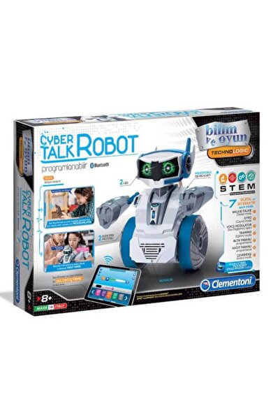 CLEMENTONI Robotik Laboratuvarı Cyber Talk Robot Programlanabilir 64447