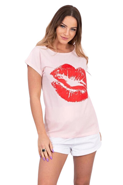 Kesi Powder pink blouse with Printed