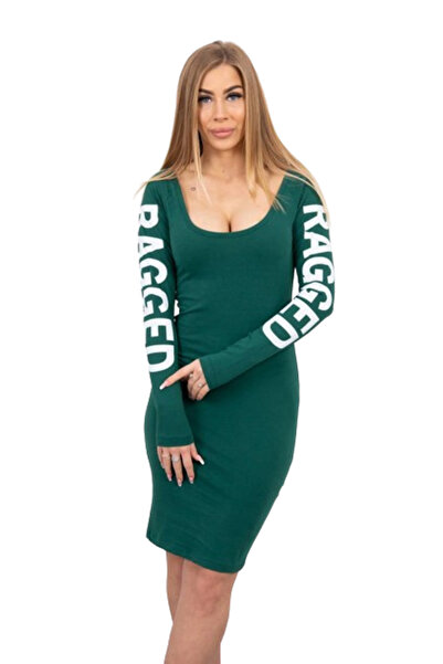 Kesi Rochie verde zdrențuită